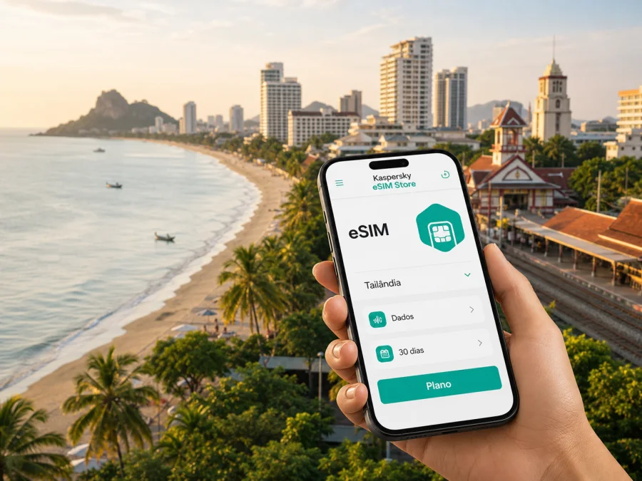 eSIM em Hua Hin: internet móvel na viagem