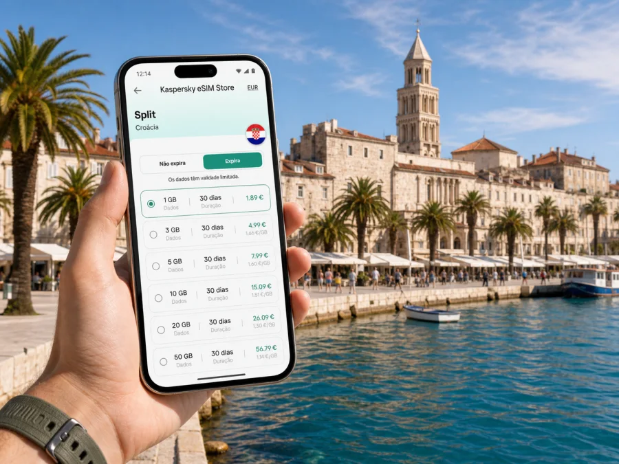 eSIM em Split: internet móvel na viagem