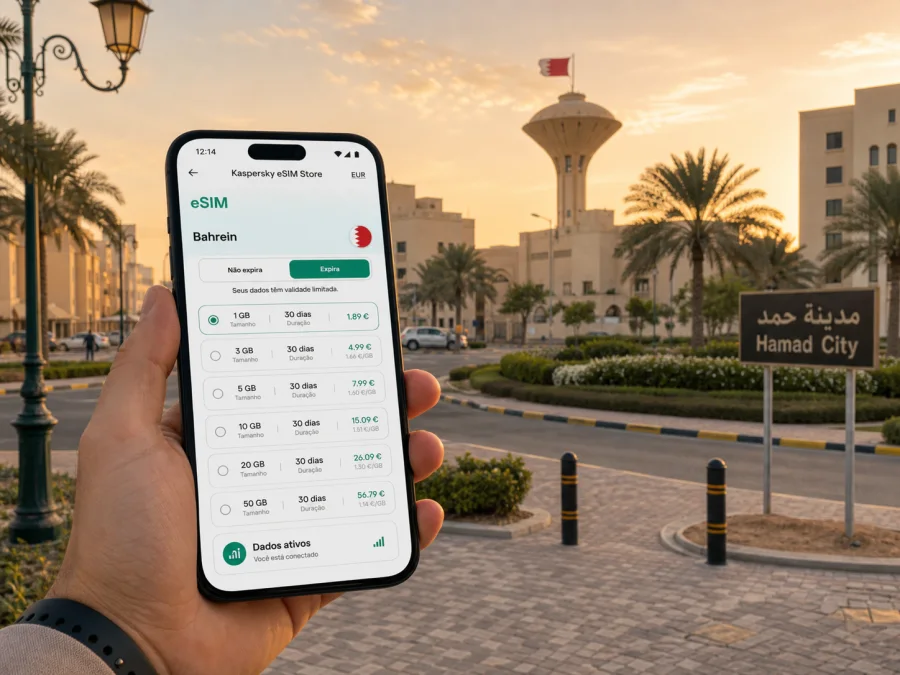eSIM em Cidade de Hamad: internet no Bahrein
