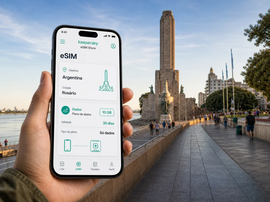 eSIM em Rosário: internet móvel na viagem