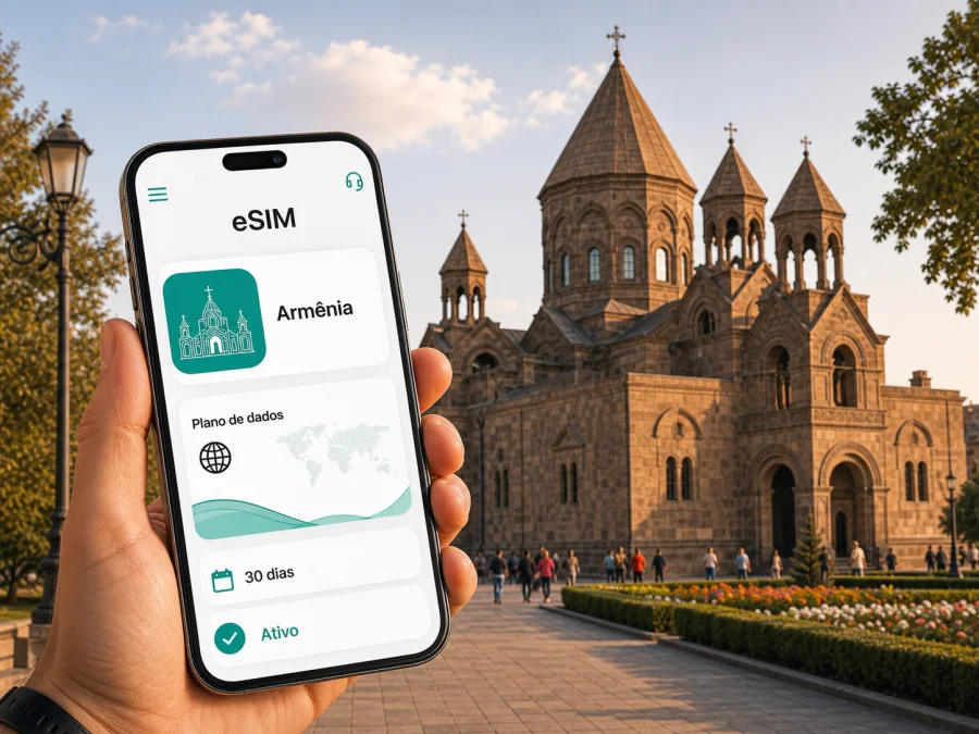 eSIM em Vagharshapat: internet na viagem