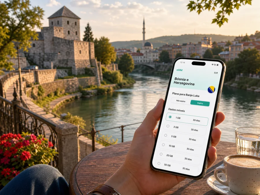 eSIM em Banja Luka: internet móvel para viagem