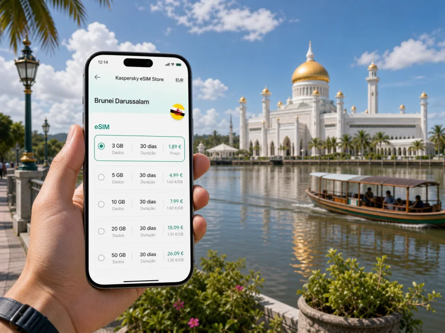 eSIM em Bandar Seri Begawan: internet móvel