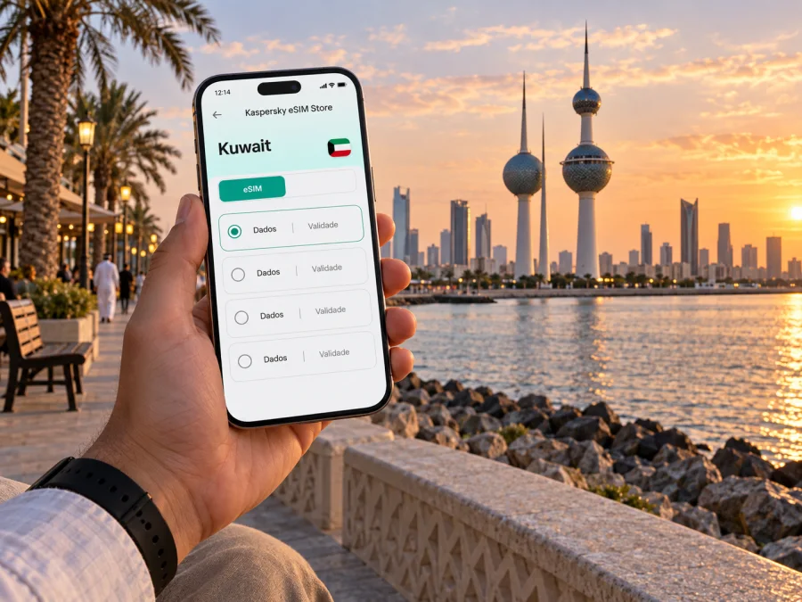 eSIM na Cidade do Kuwait: internet móvel