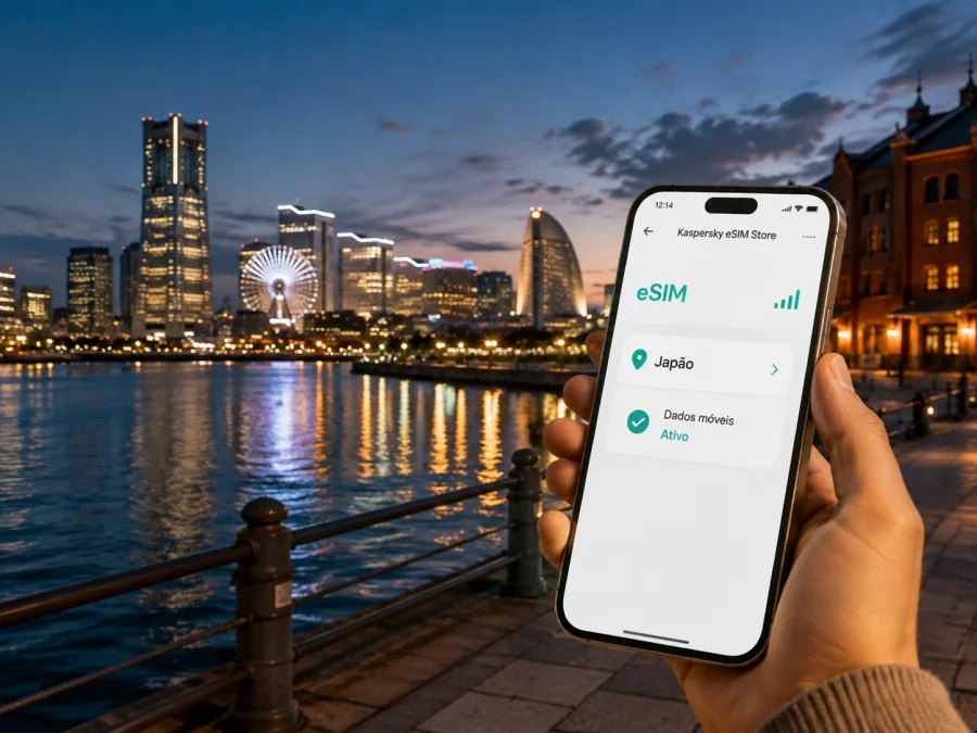 eSIM em Yokohama: internet móvel no Japão