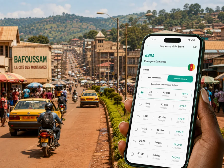 eSIM em Bafoussam: internet móvel para viagem