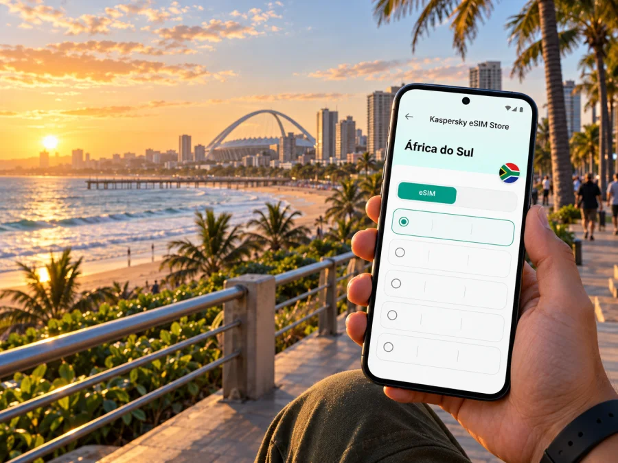 eSIM em Durban: internet móvel na África do Sul