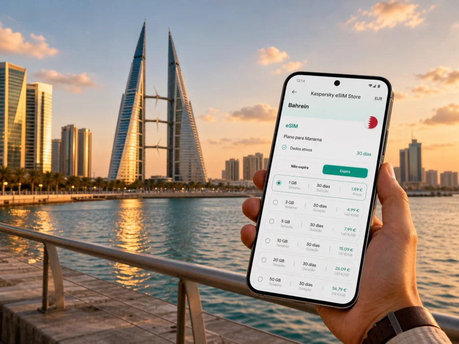Manama eSIM: internet móvel no Bahrein
