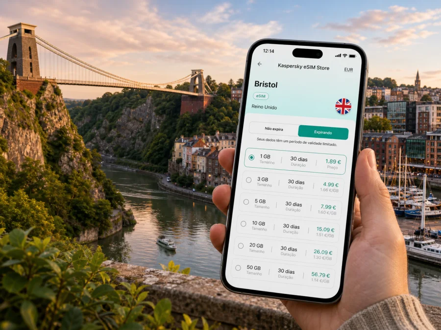 eSIM em Bristol: internet móvel para viajar