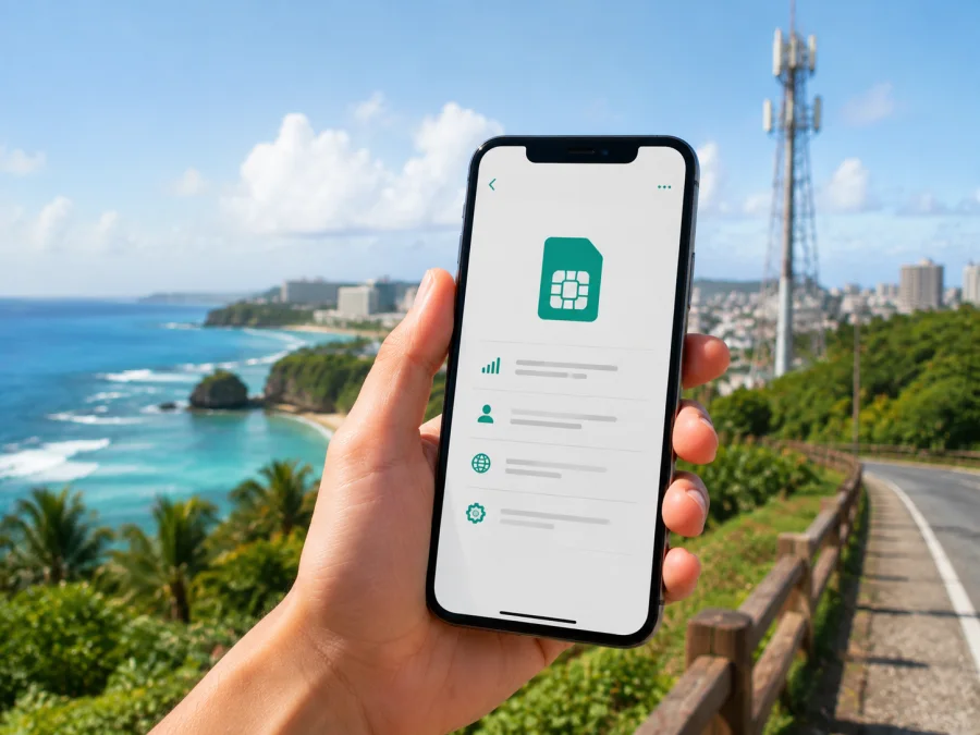 Docomo Pacific eSIM em Guam: como ativar