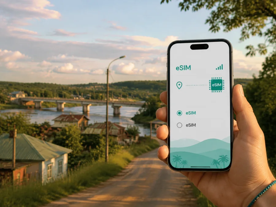 eSIM em Lethem: internet móvel para a viagem