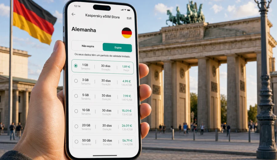 eSIM Alemanha: internet móvel para viagem