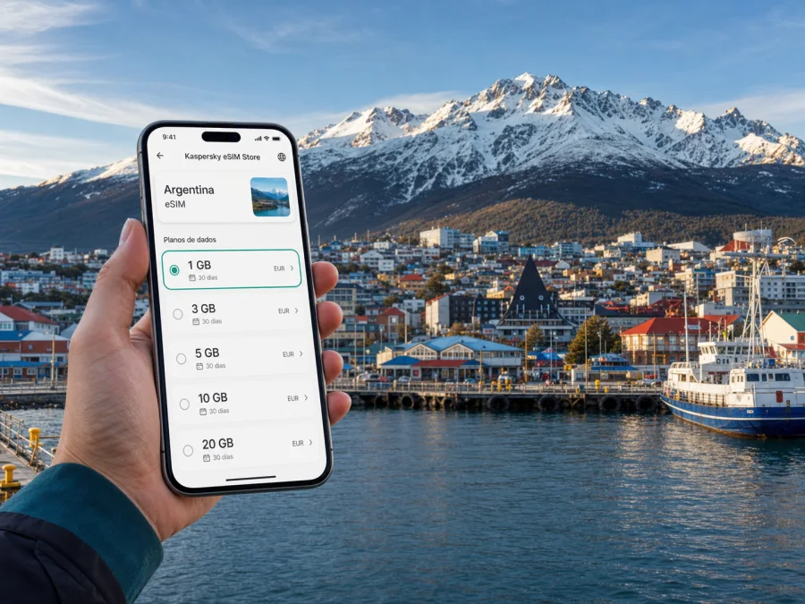 eSIM em Ushuaia: internet móvel para viajar