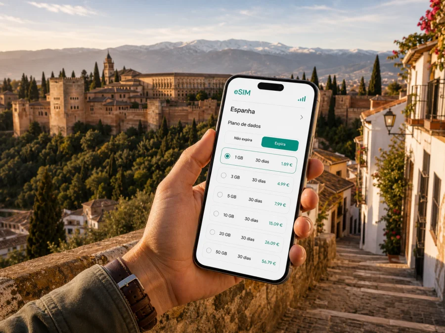 eSIM em Granada: internet móvel na viagem