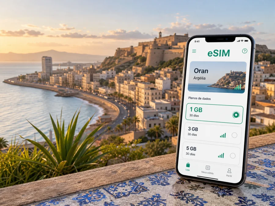 eSIM em Oran: internet e conexão móvel