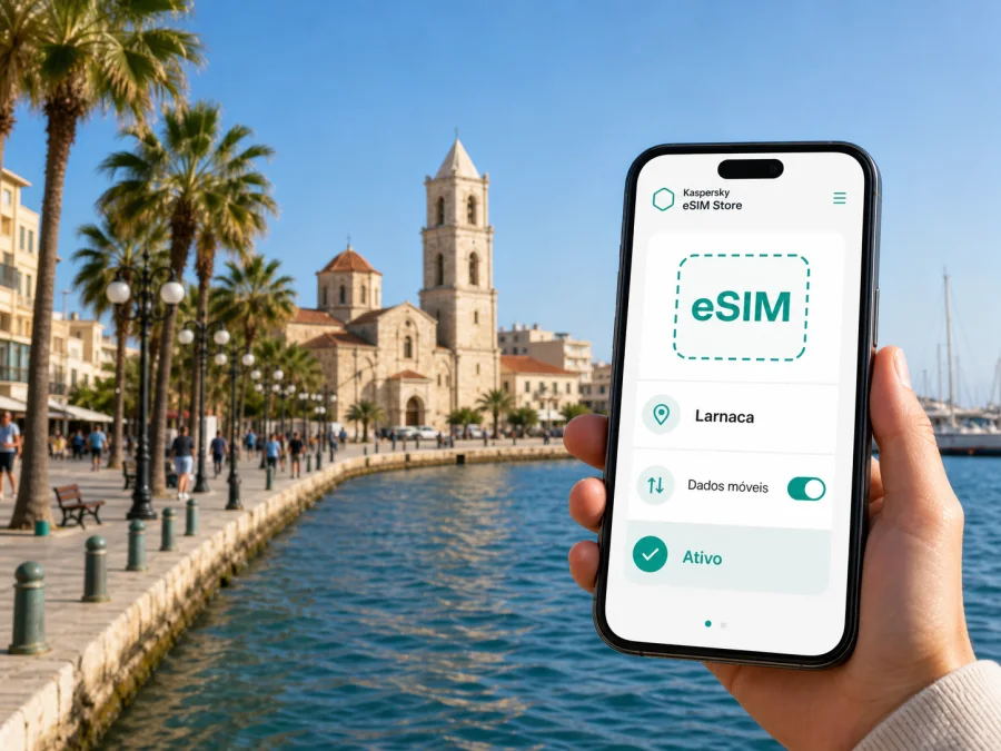 eSIM em Larnaca: internet móvel em Chipre