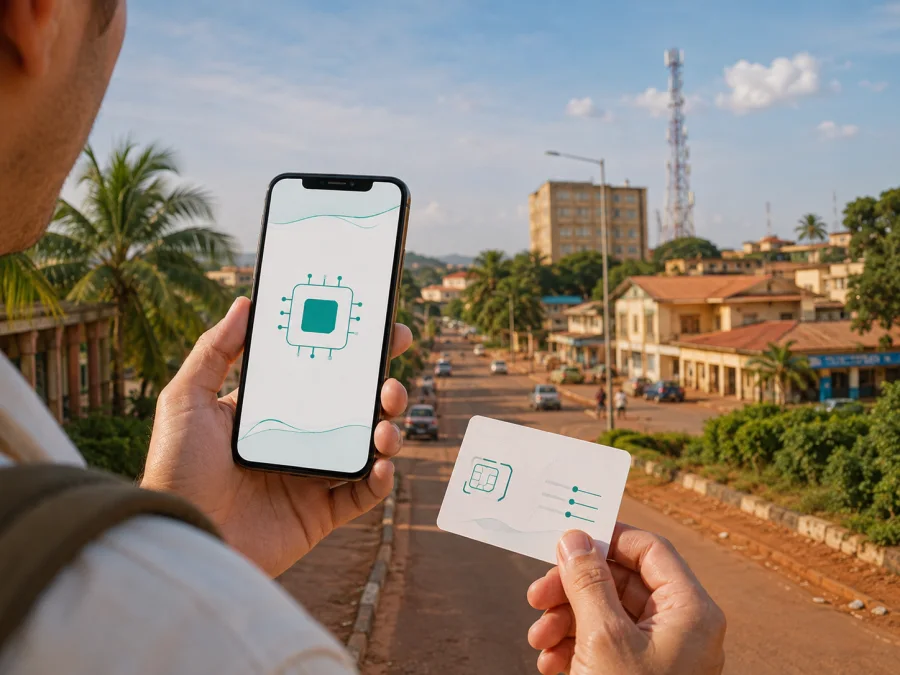 Moov Africa eSIM na República Centro-Africana: verifique