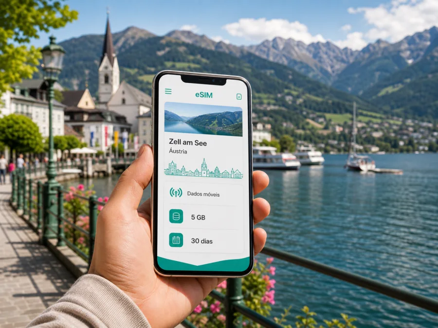 eSIM em Zell am See: internet na viagem