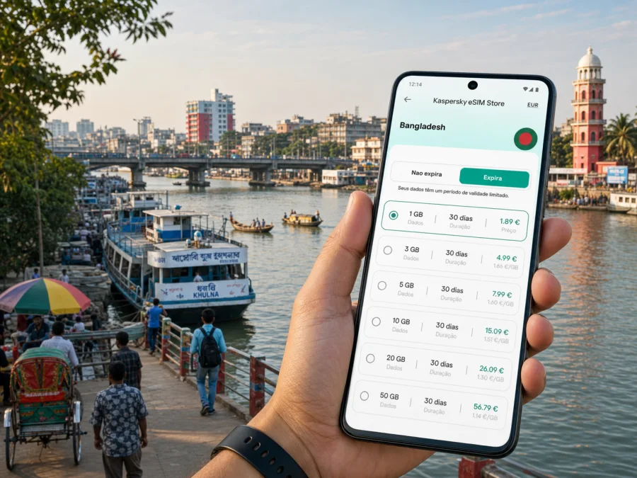 eSIM em Khulna: internet móvel para viagem