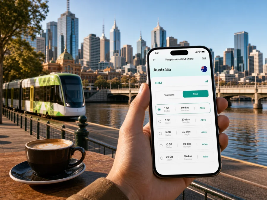 eSIM em Melbourne: internet móvel para viajar