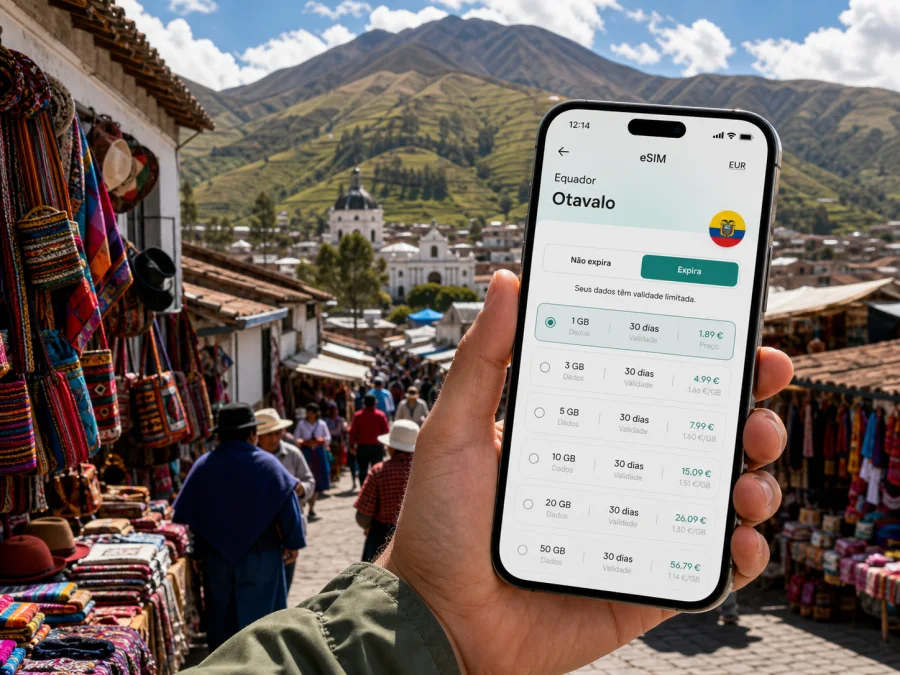 Otavalo eSIM: internet móvel no Equador