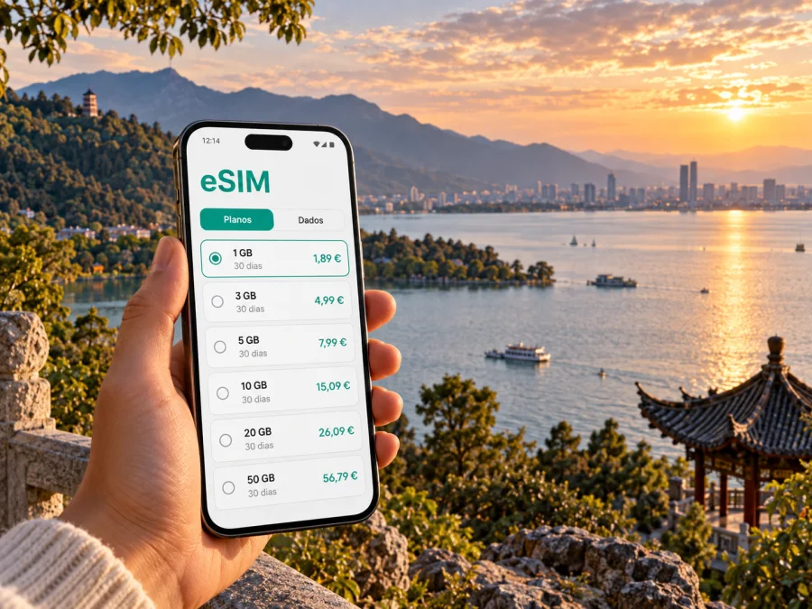 eSIM em Kunming: internet móvel na viagem