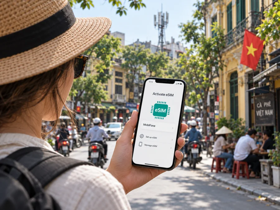 MobiFone eSIM no Vietnã: ativação e viagem