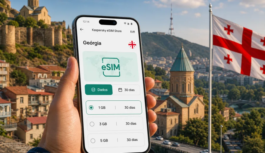 eSIM Geórgia: conexão móvel e internet