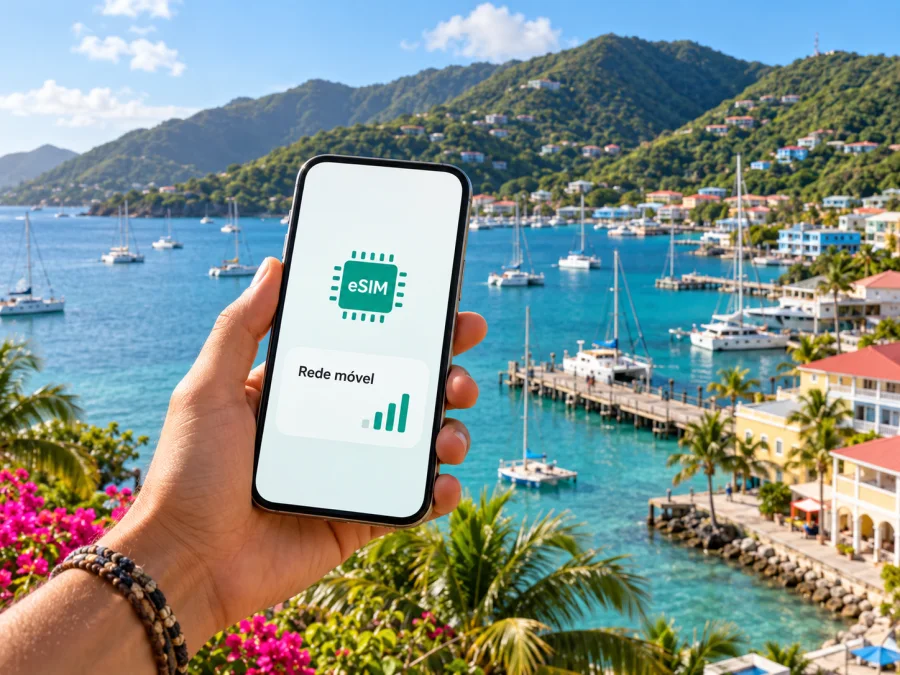 Digicel eSIM nas Ilhas Virgens Britânicas