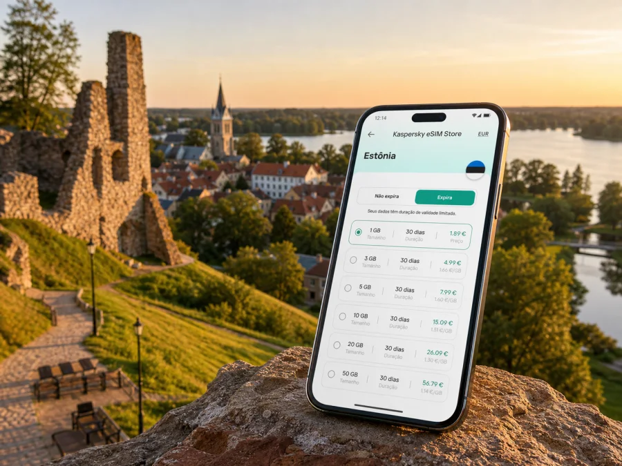 eSIM em Viljandi: internet móvel na Estônia