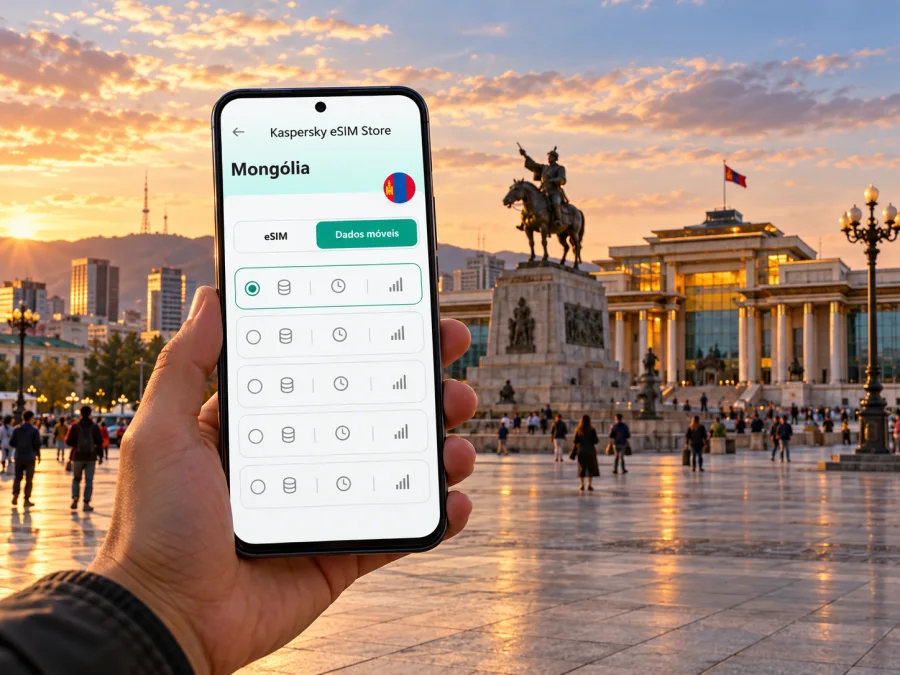 eSIM em Ulaanbaatar: internet móvel na viagem