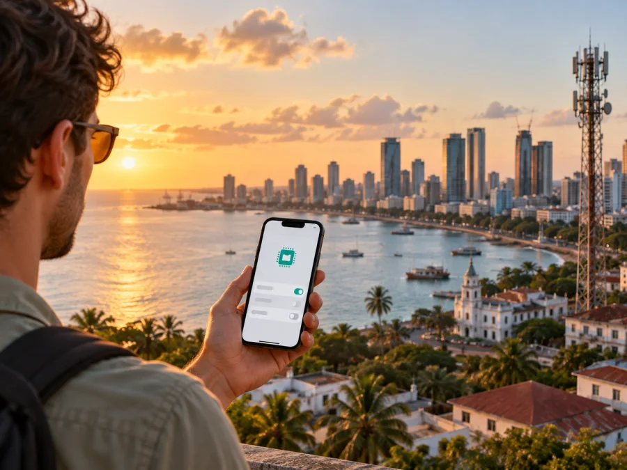 Vodacom eSIM na República Unida da Tanzânia