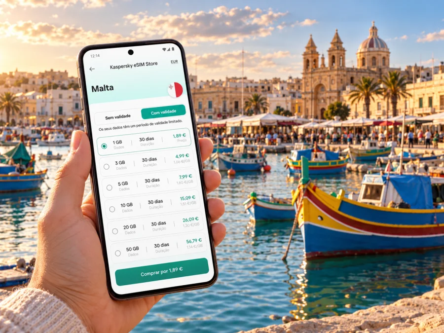 eSIM para Marsaxlokk: internet móvel em Malta