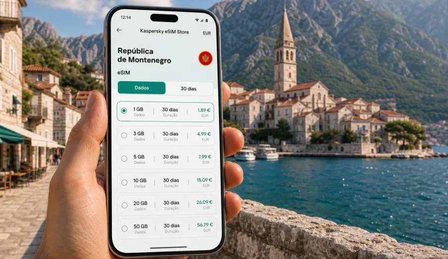 eSIM Montenegro: conexão móvel e internet