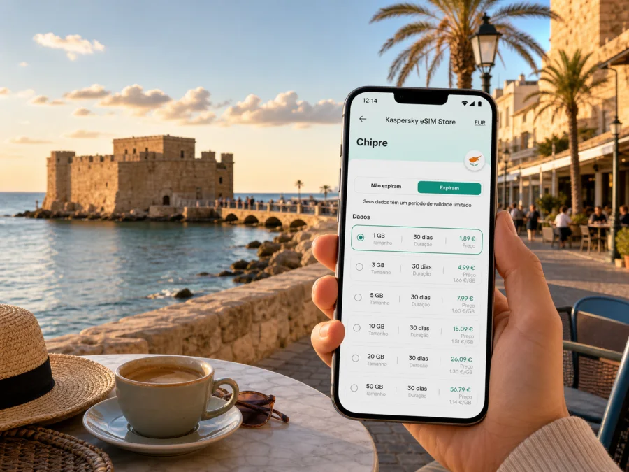 eSIM em Paphos: ligação móvel e internet