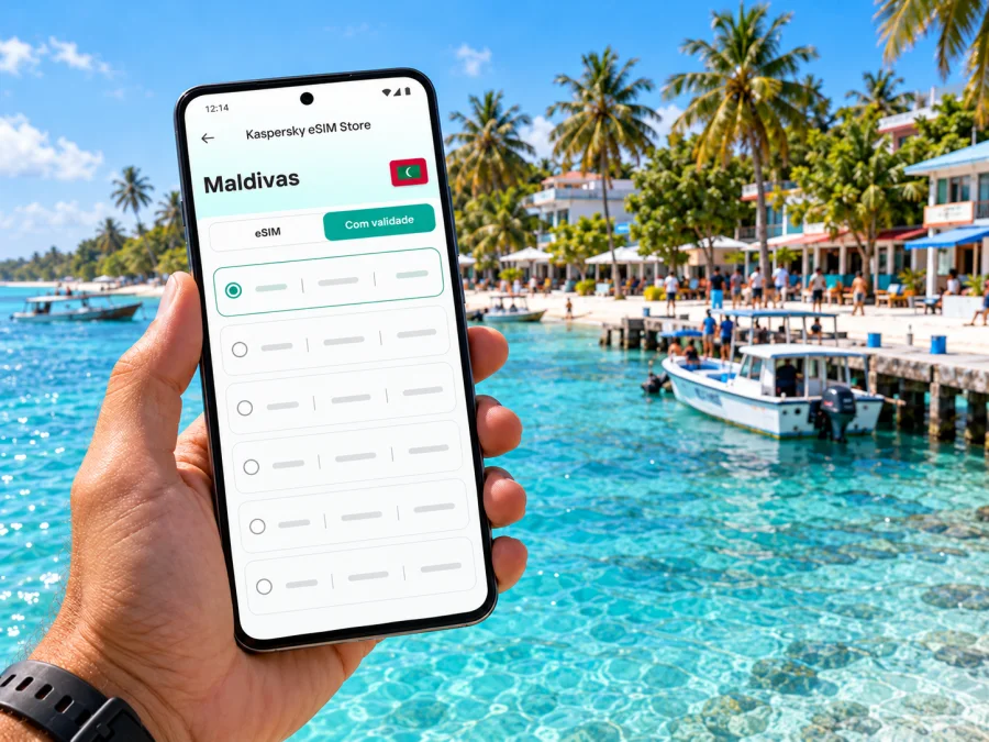 eSIM em Maafushi: internet nas Maldivas