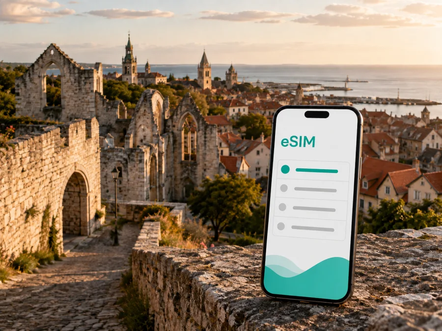 eSIM em Visby: internet móvel na viagem