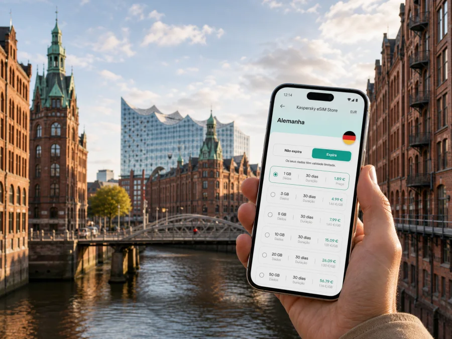 eSIM em Hamburgo: internet móvel na viagem