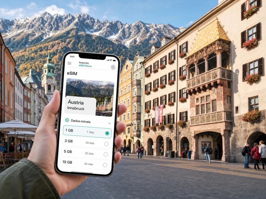 eSIM em Innsbruck: internet móvel na viagem