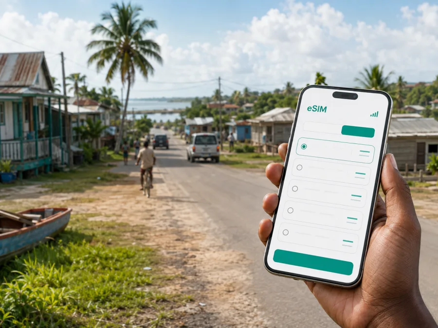 eSIM em Anna Regina: internet móvel na Guiana