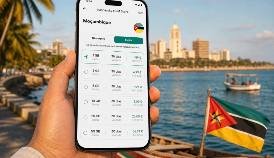 eSIM em Moçambique: ligação móvel e internet