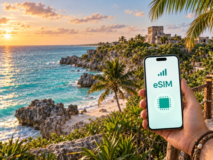 eSIM em Tulum: internet móvel no México
