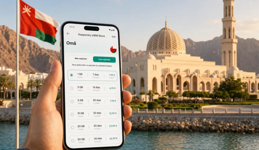 eSIM em Omã: internet móvel para viagem