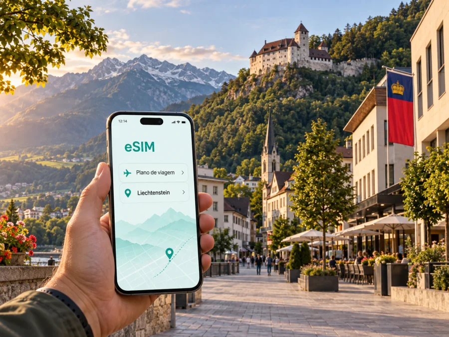 eSIM em Vaduz: internet móvel em Liechtenstein