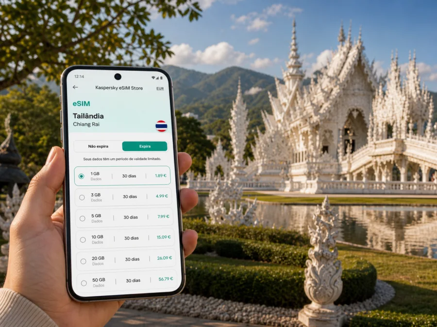 eSIM em Chiang Rai: internet móvel para viagem
