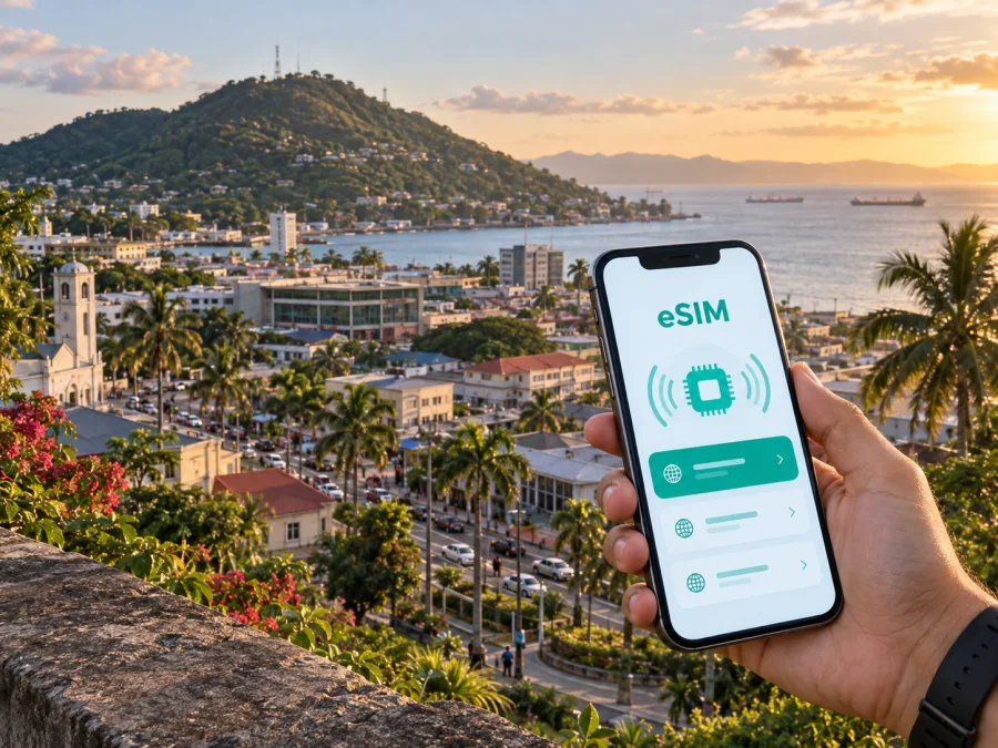 San Fernando eSIM: internet móvel em Trinidad e Tobago