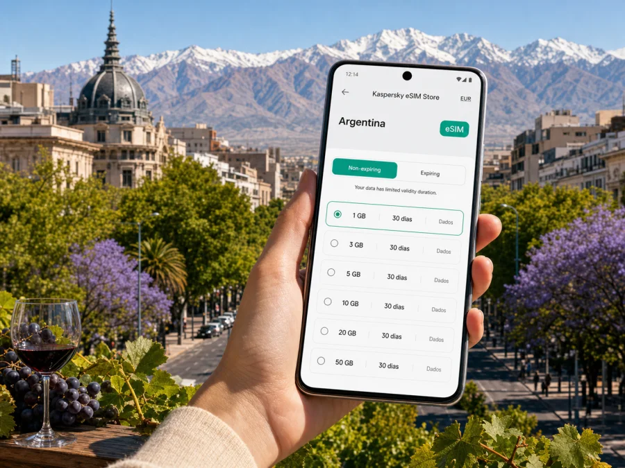 Mendoza eSIM: internet móvel para viajar