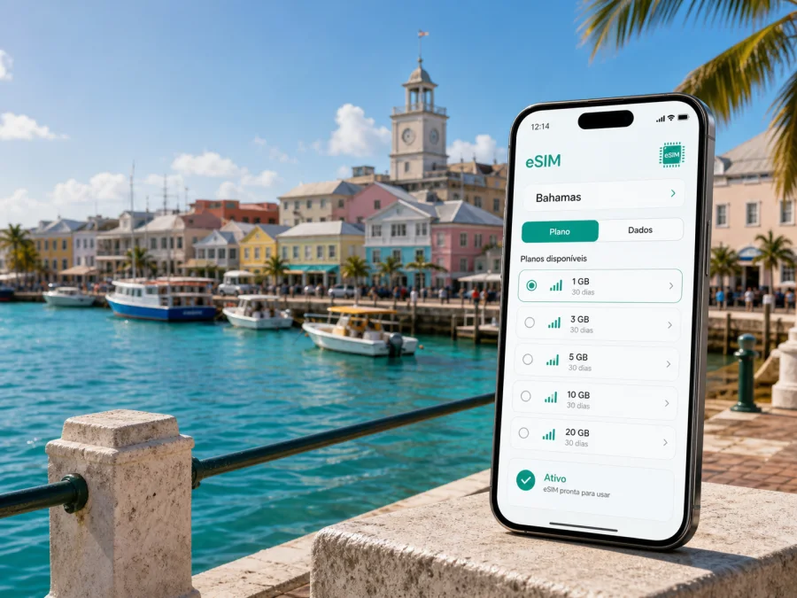 eSIM em George Town: internet e ligação móvel
