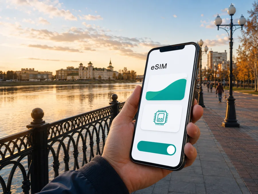 eSIM para Kostanay: internet móvel no Cazaquistão