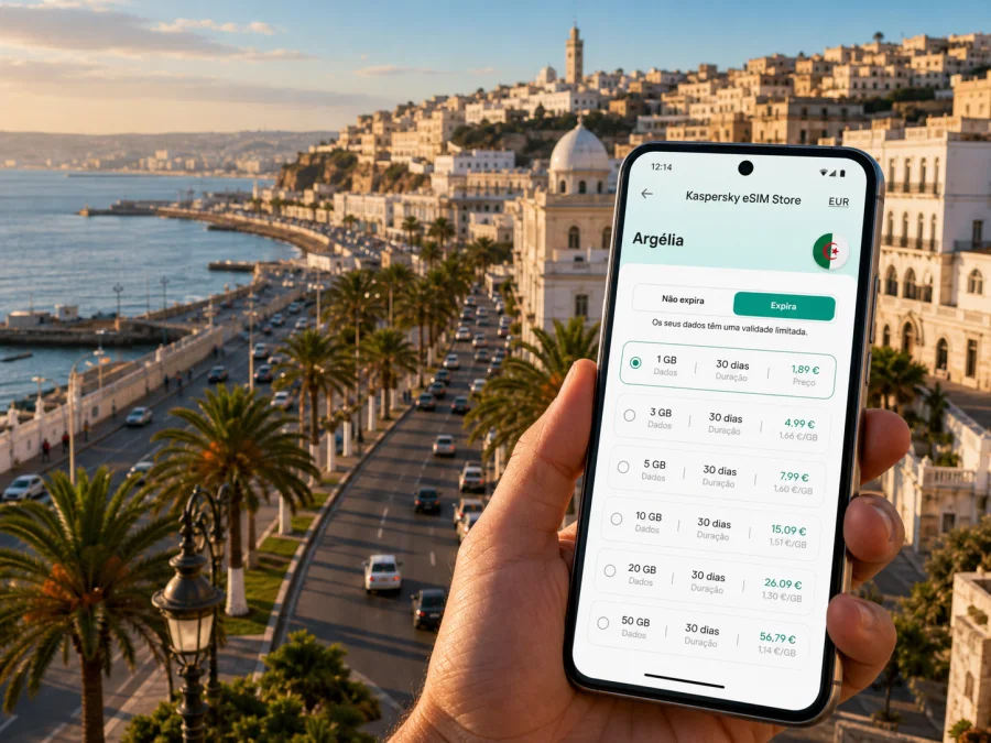 eSIM em Argel: internet móvel na viagem